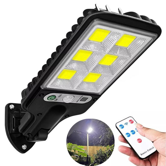 Lámpara Solar LED 30W Recargable Con Sensor de Movimiento y Control Remoto - Solar Light