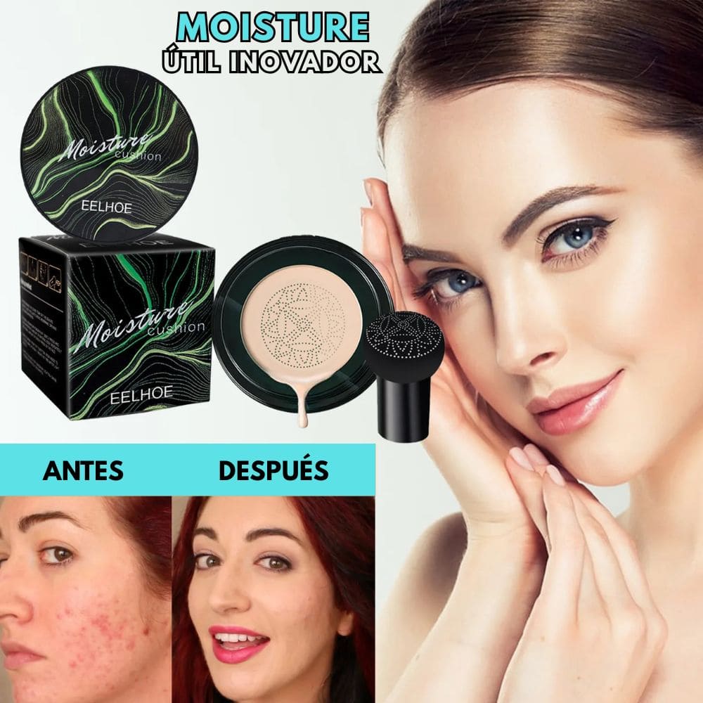 Base Correctora Moisture - Cubre Manchas, Arrugas y Acné, Mientras Hidrata y Nutre - Todo Tipo de Piel