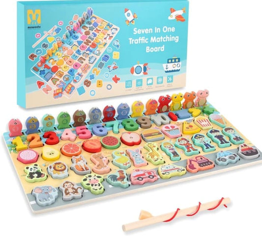 Tablero Educativo - Aprendizaje de Letras, Números, Animales, Frutas y Más