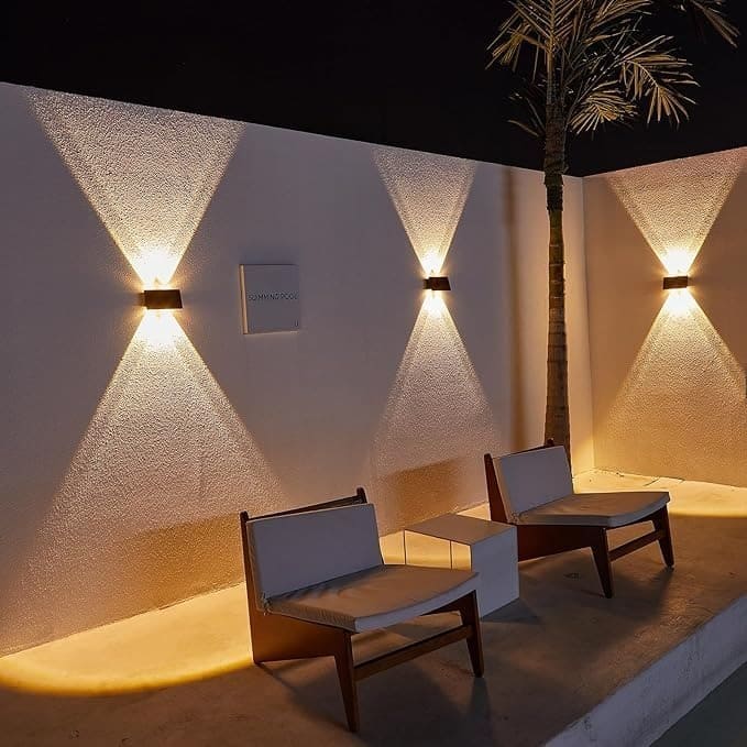 Lámpara Solar LED 9W Recargable Para Pared de Ambiente Gourment