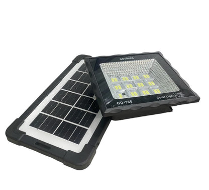 Kit Reflector 100W + Panel Solar + Control Remoto Con Temporizador - Útil Inovador GDTimes