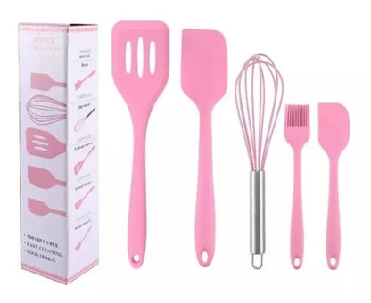 Set De Utensilios De Cocina De Silicona Para Hornear, 5 Piez