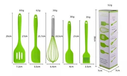 Set De Utensilios De Cocina De Silicona Para Hornear, 5 Piez