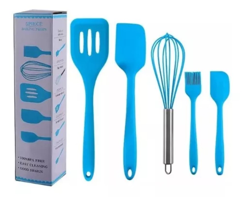 Set De Utensilios De Cocina De Silicona Para Hornear, 5 Piez